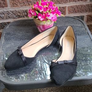 ✳NEW✳Black flats with cute ribbon